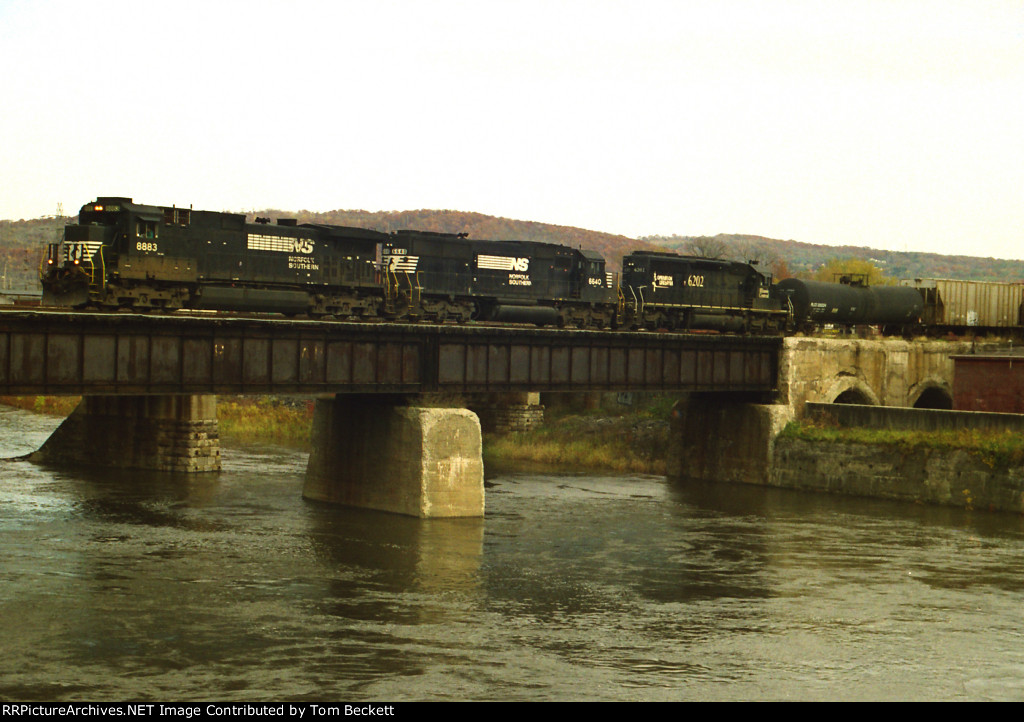Dark units over the river